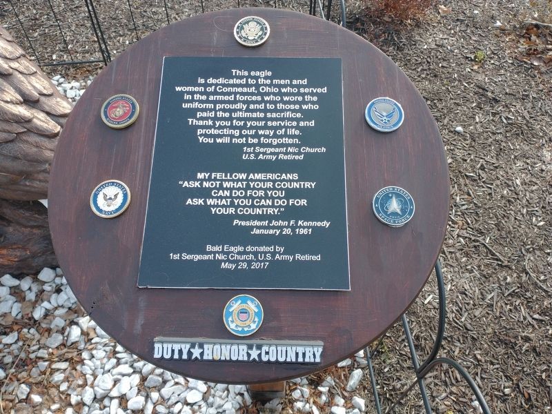 Conneaut Veterans Memorial Marker image. Click for full size.