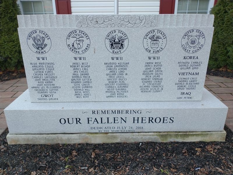 Remembering Our Fallen Heroes Marker image. Click for full size.