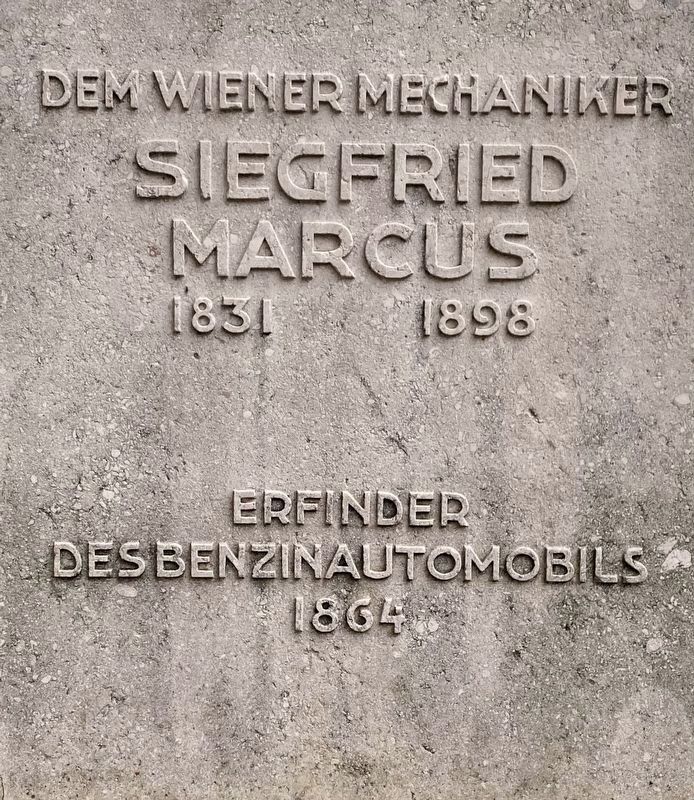 Siegfried Marcus Marker image. Click for full size.