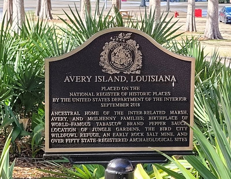 Avery Island, Louisiana Marker image. Click for full size.