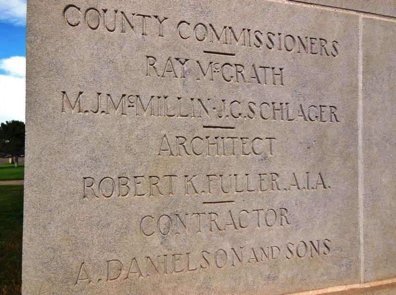 Prowers County Courthouse Cornerstone image. Click for full size.