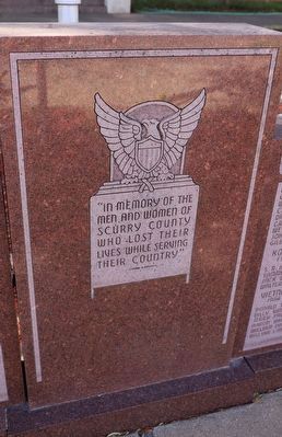 Scurry County Honor Roll Marker. Click for full size. Scurry County Honor Roll Marker image. Click for full size.