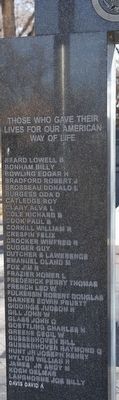 Dallam/Hartley Fallen Memorial. Click for full size. Dallam/Hartley Fallen Memorial image. Click for full size.