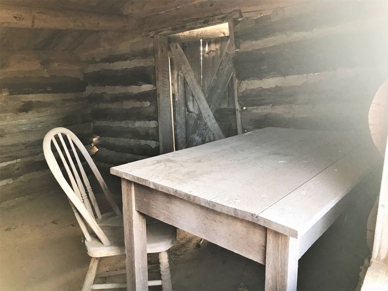 Inside Replica First Schoolhouse image. Click for full size.