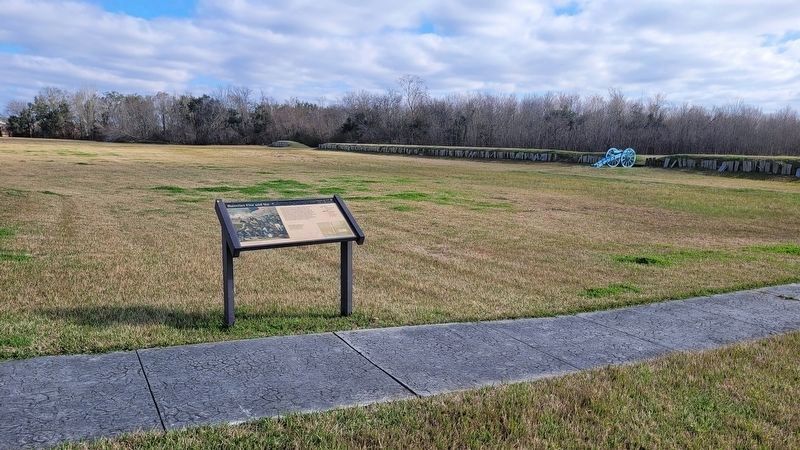 The view of Batteries Five and Six Marker at the battleground image. Click for full size.