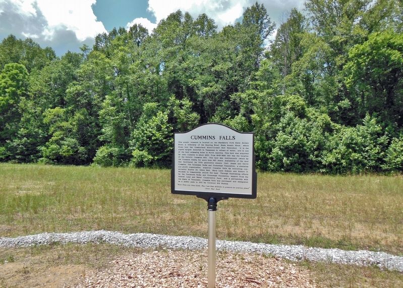 Cummins Falls Marker. Click for full size. Cummins Falls Marker image. Click for full size.