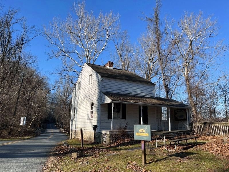 Tollhouse and Covered Bridge at Rock Run Marker image. Click for full size.