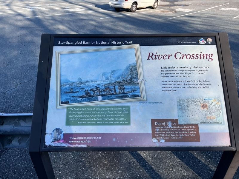 River Crossing Marker. Click for full size. River Crossing Marker image. Click for full size.