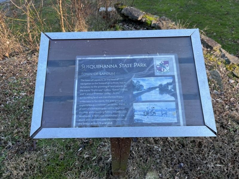 Susquehanna State Park Marker. Click for full size. Susquehanna State Park Marker image. Click for full size.