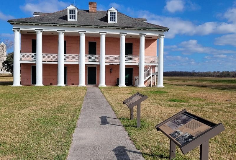 The Malus-Beauregard House Marker is the first marker on the right of the two markers image. Click for full size.