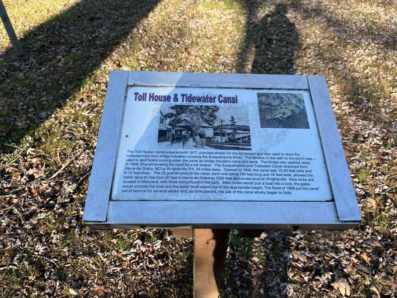 Toll House & Tidewater Canal Marker. Click for full size. Toll House & Tidewater Canal Marker image. Click for full size.