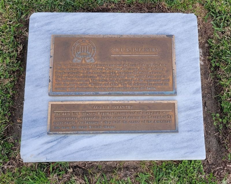 7th U.S. Infantry - 44th U.S. Infantry Marker. Click for full size. 7th U.S. Infantry - 44th U.S. Infantry Marker image. Click for full size.
