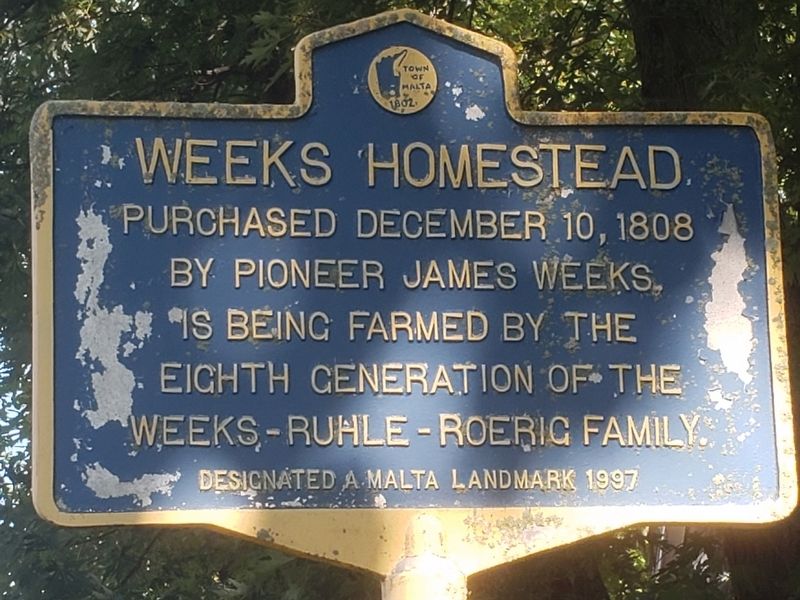 Weeks Homestead Marker image. Click for full size.