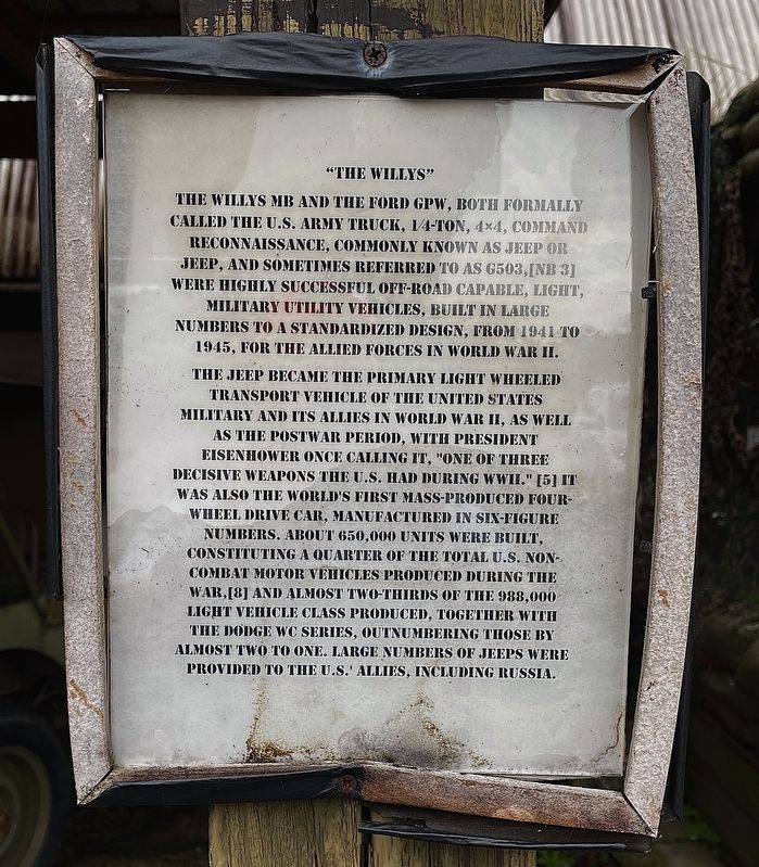 �The Willys� Marker image. Click for full size.