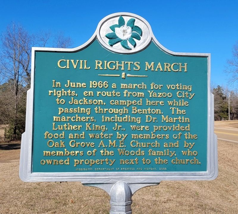 Civil Rights March Marker image. Click for full size.