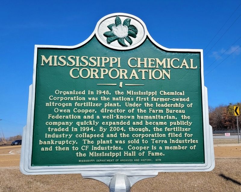Mississippi Chemical Corporation Marker image. Click for full size.