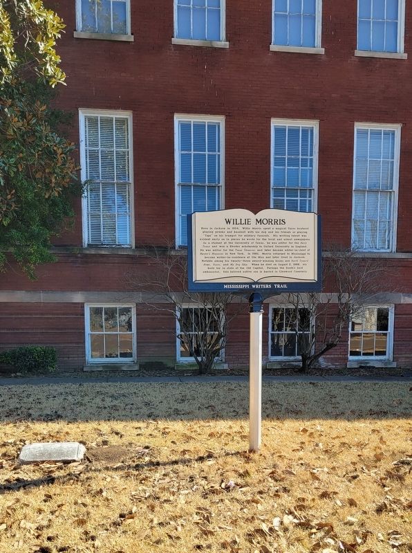 Willie Morris Marker. Click for full size. Willie Morris Marker image. Click for full size.