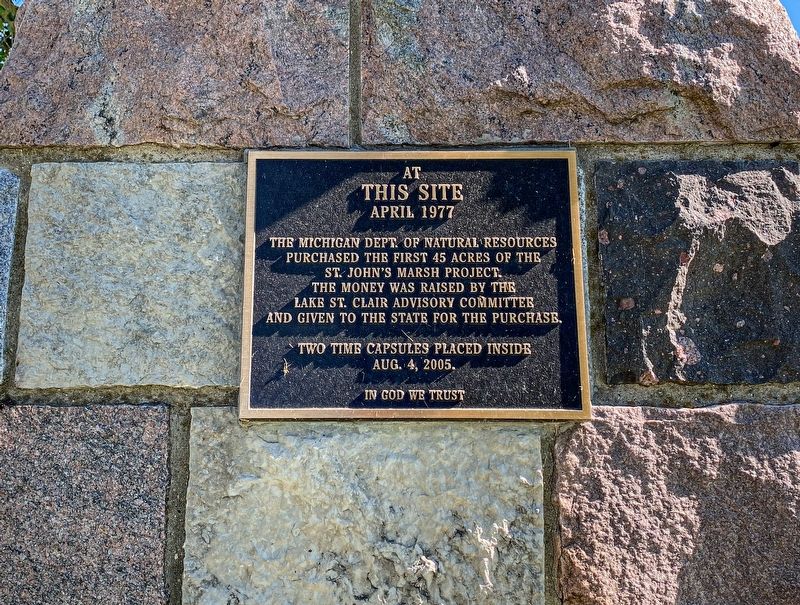 St. John's Marsh Project Marker image. Click for full size.