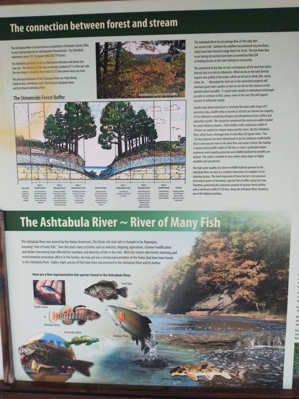 The Covered Bridges Of Ashtabula County Marker. Click for full size. The Covered Bridges Of Ashtabula County Marker image. Click for full size.