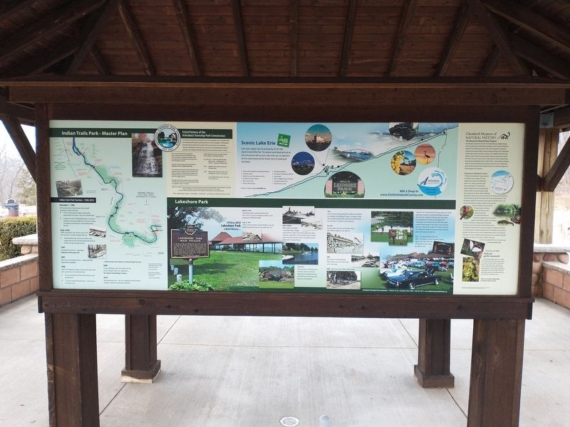 Indian Trails Park - Master Plan - Lakeshore Park Marker image. Click for full size.