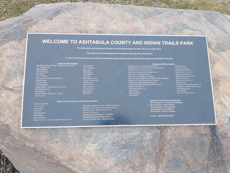 dedication plaque image. Click for full size.