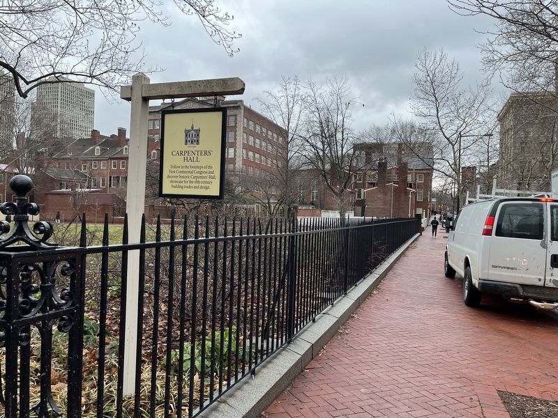 Carpenters' Hall Marker image. Click for full size.