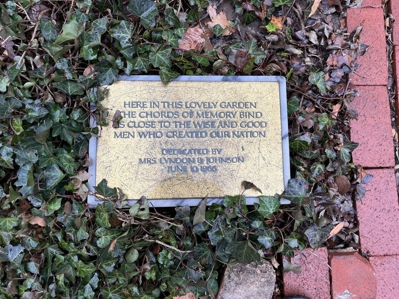 Dedication plaque nearby image. Click for full size.
