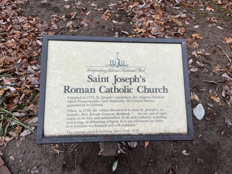 Saint Joseph's Roman Catholic Church Marker image. Click for full size.