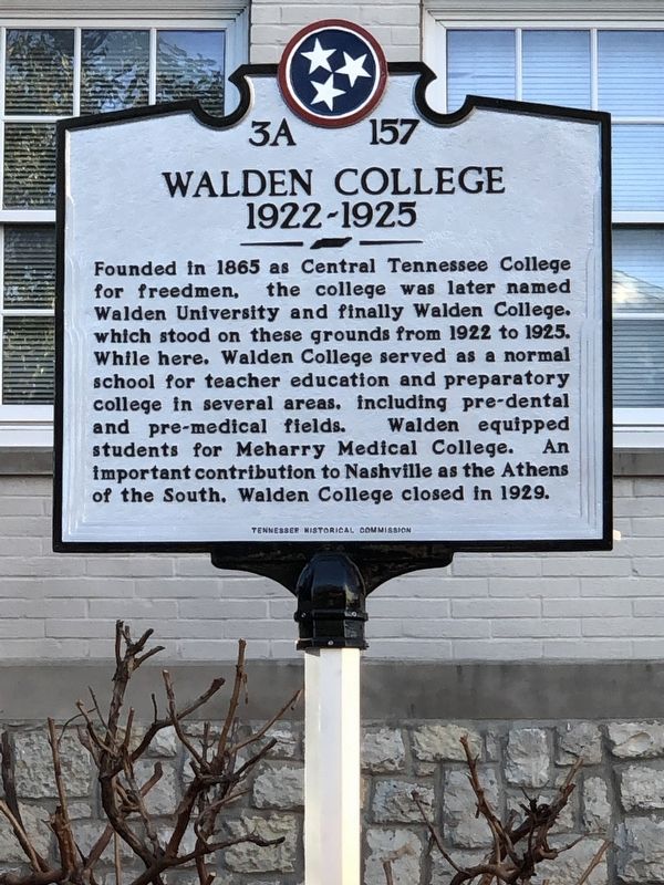 Walden College Marker image. Click for full size.