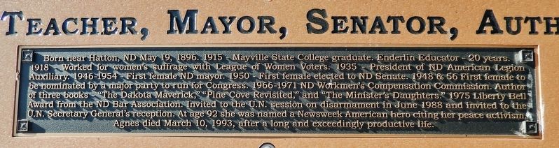 Agnes Geelan Marker. Click for full size. Agnes Geelan Marker image. Click for full size.