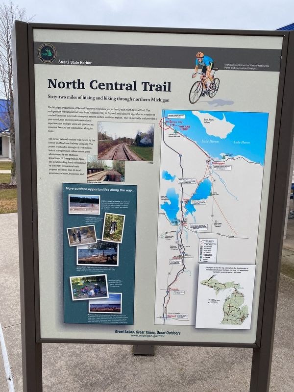 North Central Trail Marker. Click for full size. North Central Trail Marker image. Click for full size.
