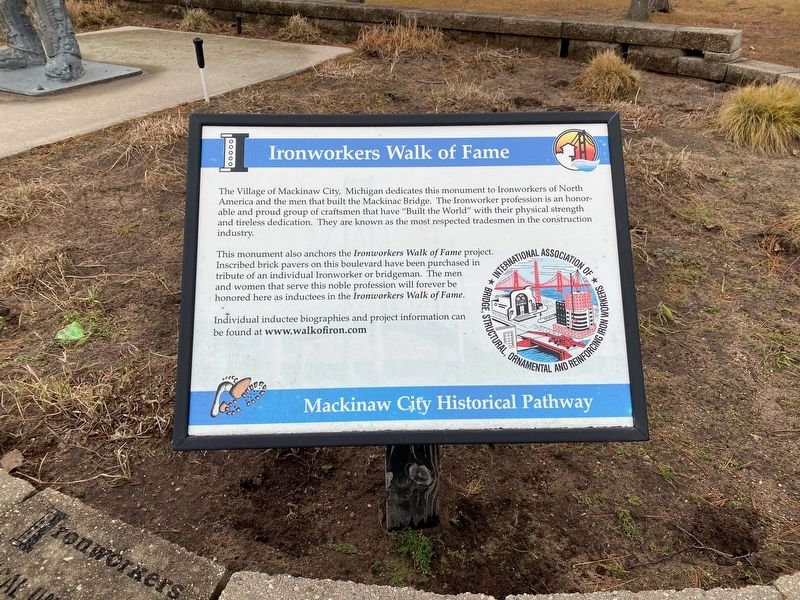 Ironworkers Walk of Fame Marker. Click for full size. Ironworkers Walk of Fame Marker image. Click for full size.