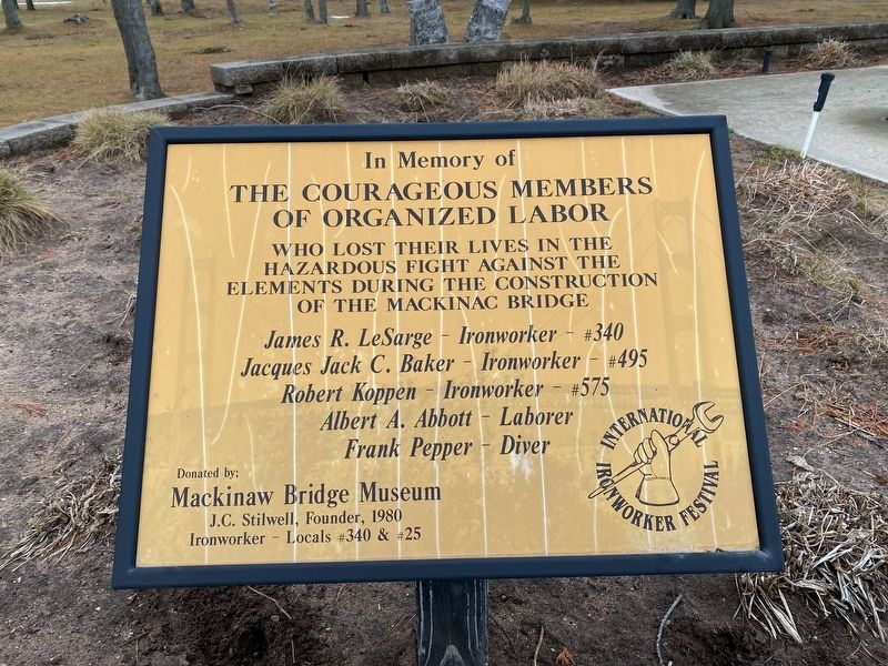 Ironworkers Walk of Fame Marker. Click for full size. Ironworkers Walk of Fame Marker image. Click for full size.