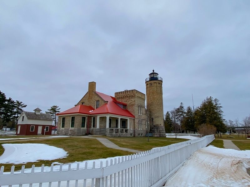 Old Mackinac Point Lighthouse image. Click for full size.