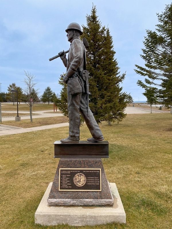 Mackinac Bridge Construction Monument. Click for full size. Mackinac Bridge Construction Monument image. Click for full size.