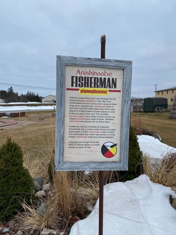 Anishinaabe Fisherman Marker image. Click for full size.