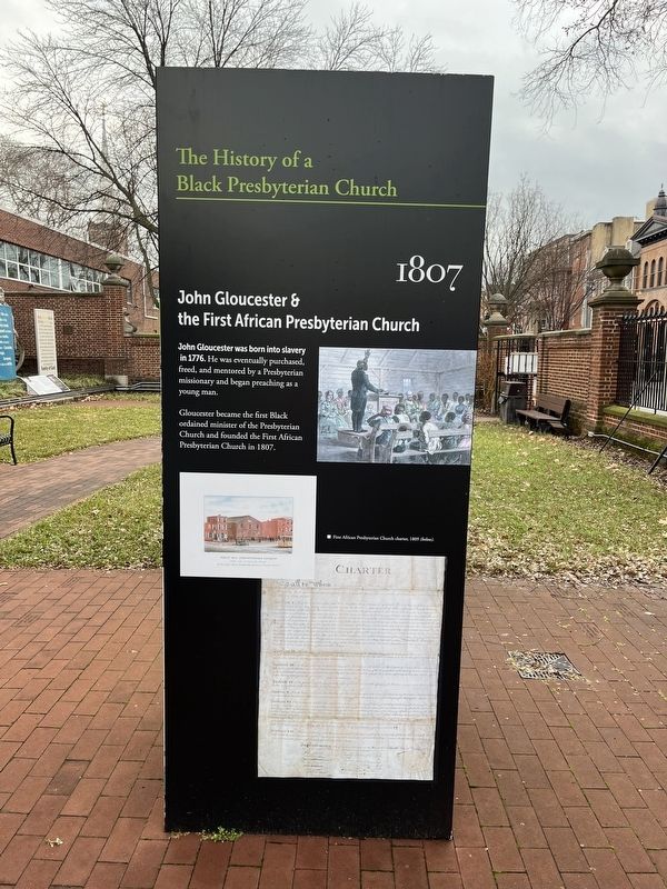 The History of a Black Presbyterian Church Marker. Click for full size. The History of a Black Presbyterian Church Marker image. Click for full size.