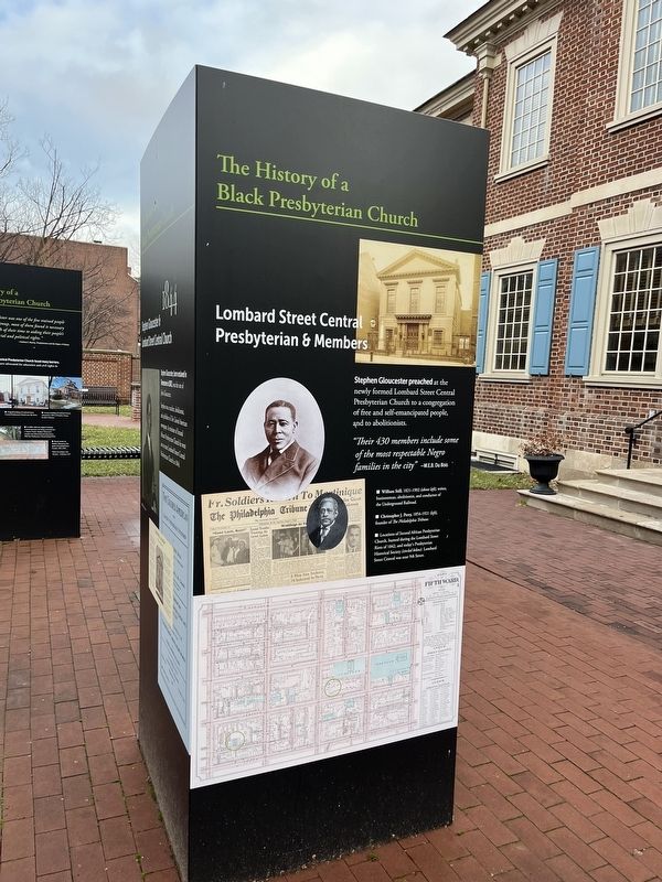 The History of a Black Presbyterian Church Marker. Click for full size. The History of a Black Presbyterian Church Marker image. Click for full size.
