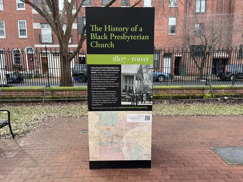 The History of a Black Presbyterian Church Marker. Click for full size. The History of a Black Presbyterian Church Marker image. Click for full size.