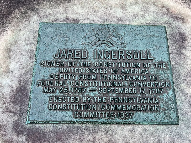 Jared Ingersoll Marker. Click for full size. Jared Ingersoll Marker image. Click for full size.