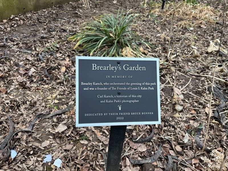 Brearley's Garden Marker. Click for full size. Brearley's Garden Marker image. Click for full size.