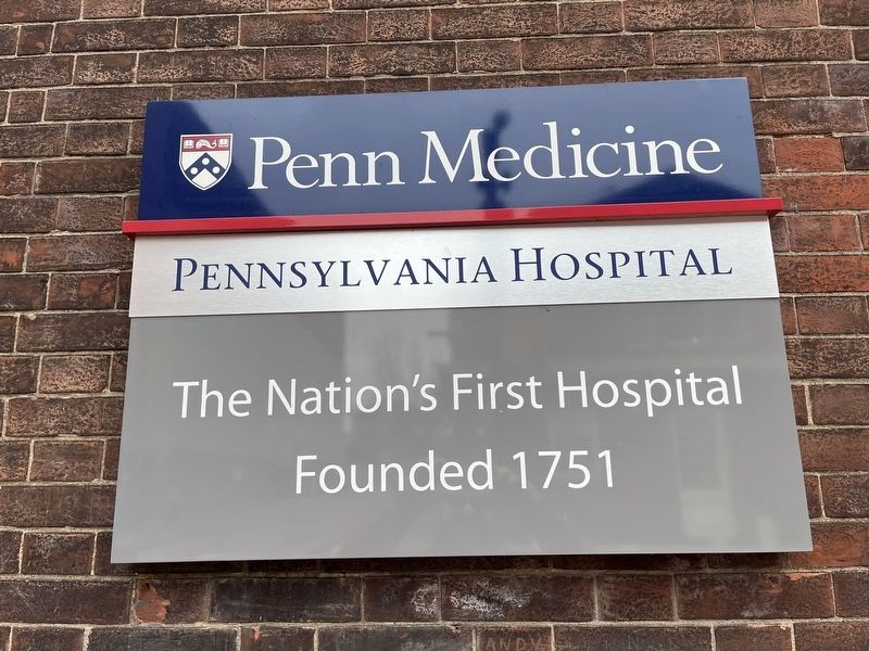 Pennsylvania Hospital Marker image. Click for full size.