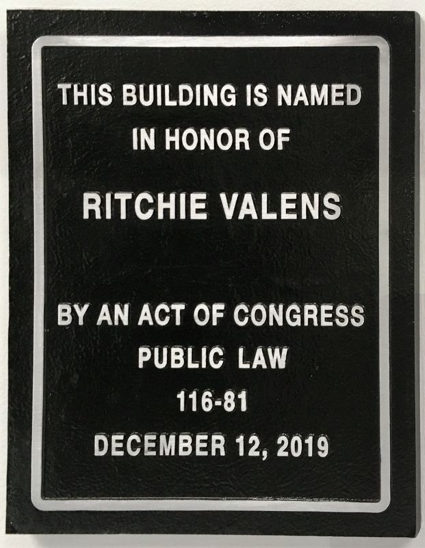 Ritchie Valens Post Office Marker image. Click for full size.