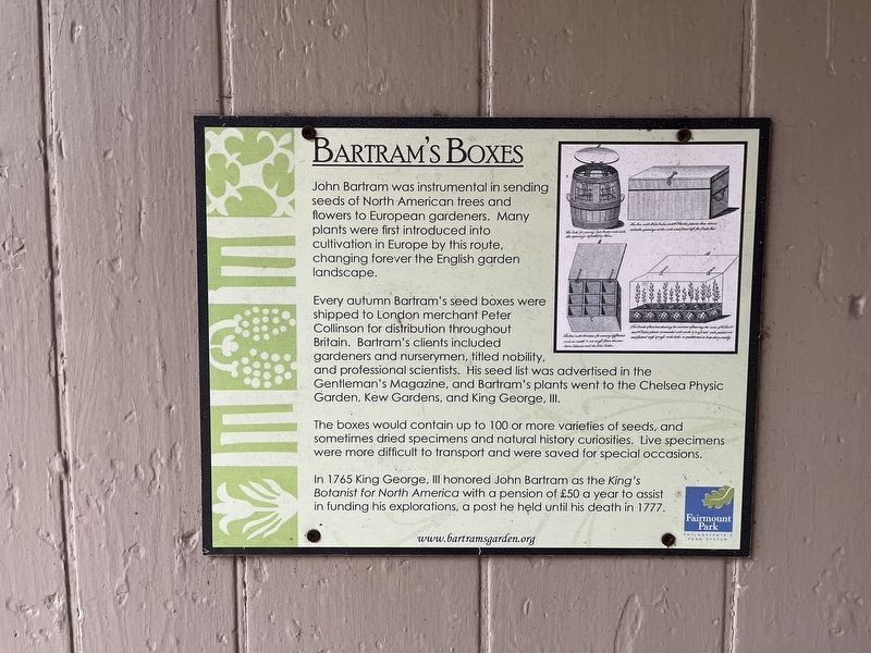 Bartram's Boxes Marker. Click for full size. Bartram's Boxes Marker image. Click for full size.