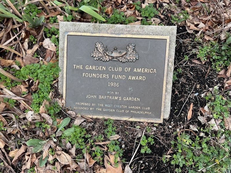 Garden Club of America plaque for the garden image. Click for full size.