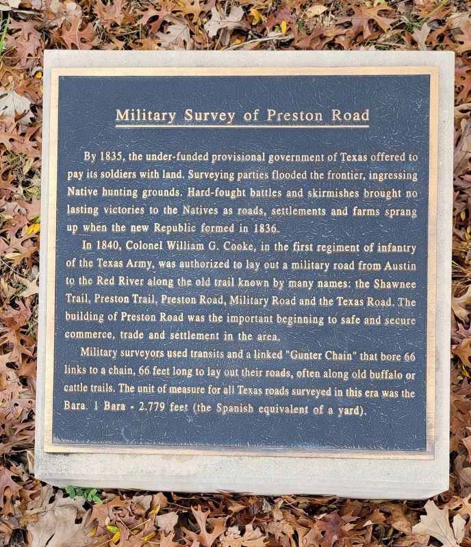 Military Survey of Preston Road Marker. Click for full size. Military Survey of Preston Road Marker image. Click for full size.