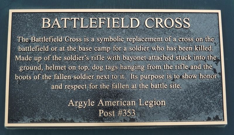 Battlefield Cross Marker image. Click for full size.