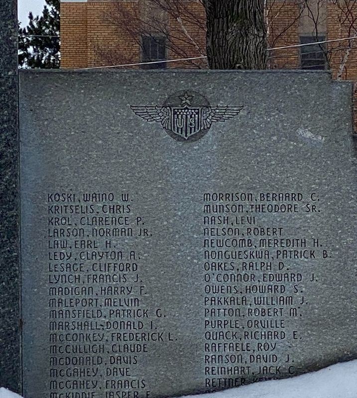 Chippewa County World War II Memorial. Click for full size. Chippewa County World War II Memorial image. Click for full size.