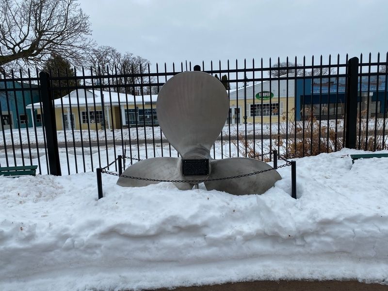 Propeller from tug Marquette Marker. Click for full size. Propeller from tug Marquette Marker image. Click for full size.