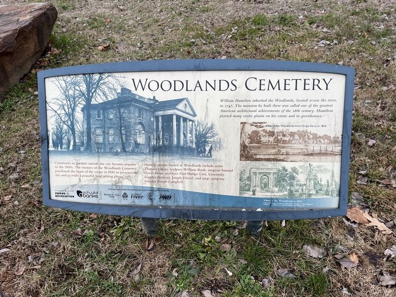Woodlands Cemetery Marker. Click for full size. Woodlands Cemetery Marker image. Click for full size.